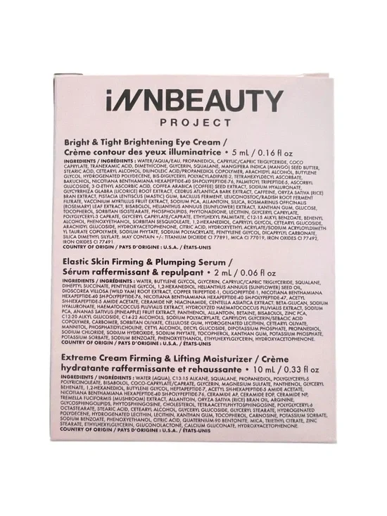 InnBeauty Project Skincare Set Bright & Tight Eye Cream + Serum + Extreme Cream - Picture 2 of 3